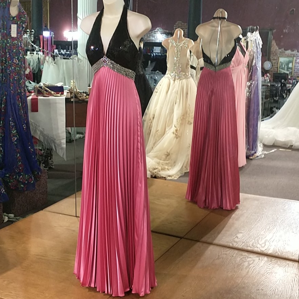 Morilee halter evening gown